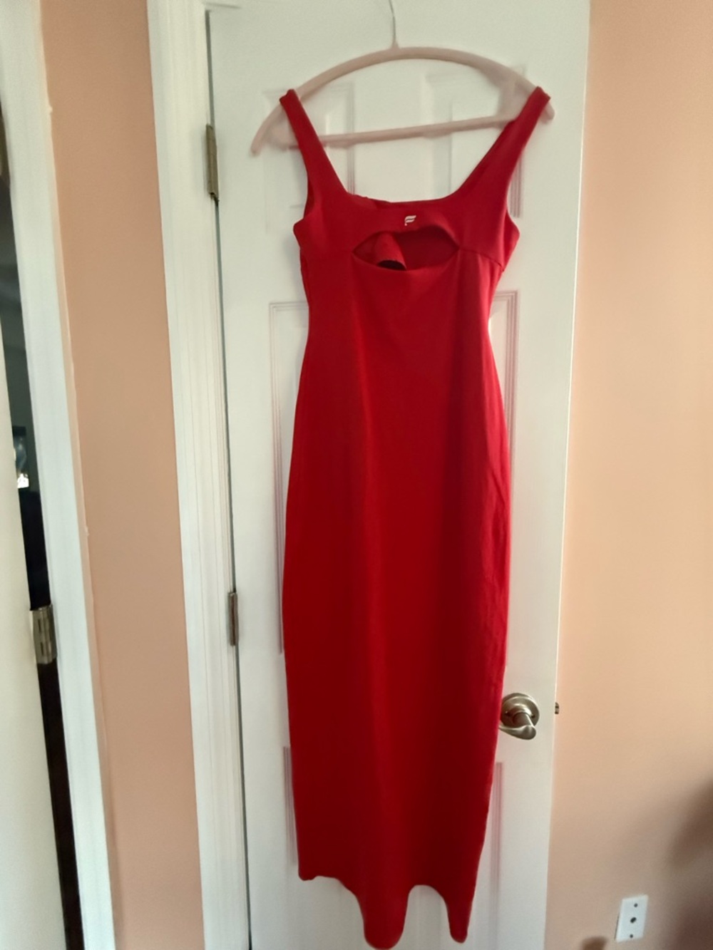 Fabletics PureLuxe Maxi Dress - Heated Red Size S Small - Picture 4 of 5